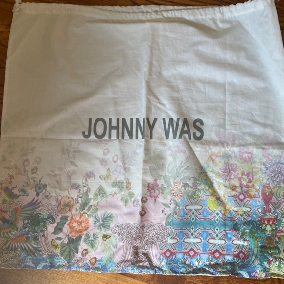 Johnny Was Floral Embroidered Suede Hobo HandBag *EUC - Picture 6 of 9